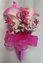 Load image into Gallery viewer, Fuchsia Calla Lily Bridal Wedding Bouquet Accessories