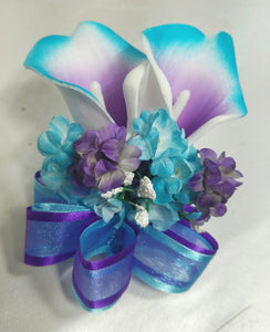 Teal Purple Rose Tiger Lily