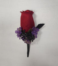 Load image into Gallery viewer, Dark Red Purple Black Rose Calla Lily