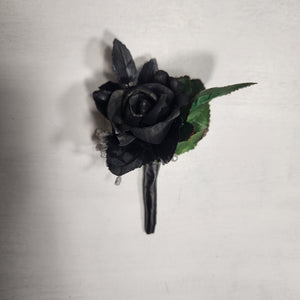 Black Rose Sola Wood Bridal Wedding Bouquet Accessories