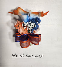 Load image into Gallery viewer, Orange Royal Blue Calla Lily Bridal Wedding Bouquet Accessories