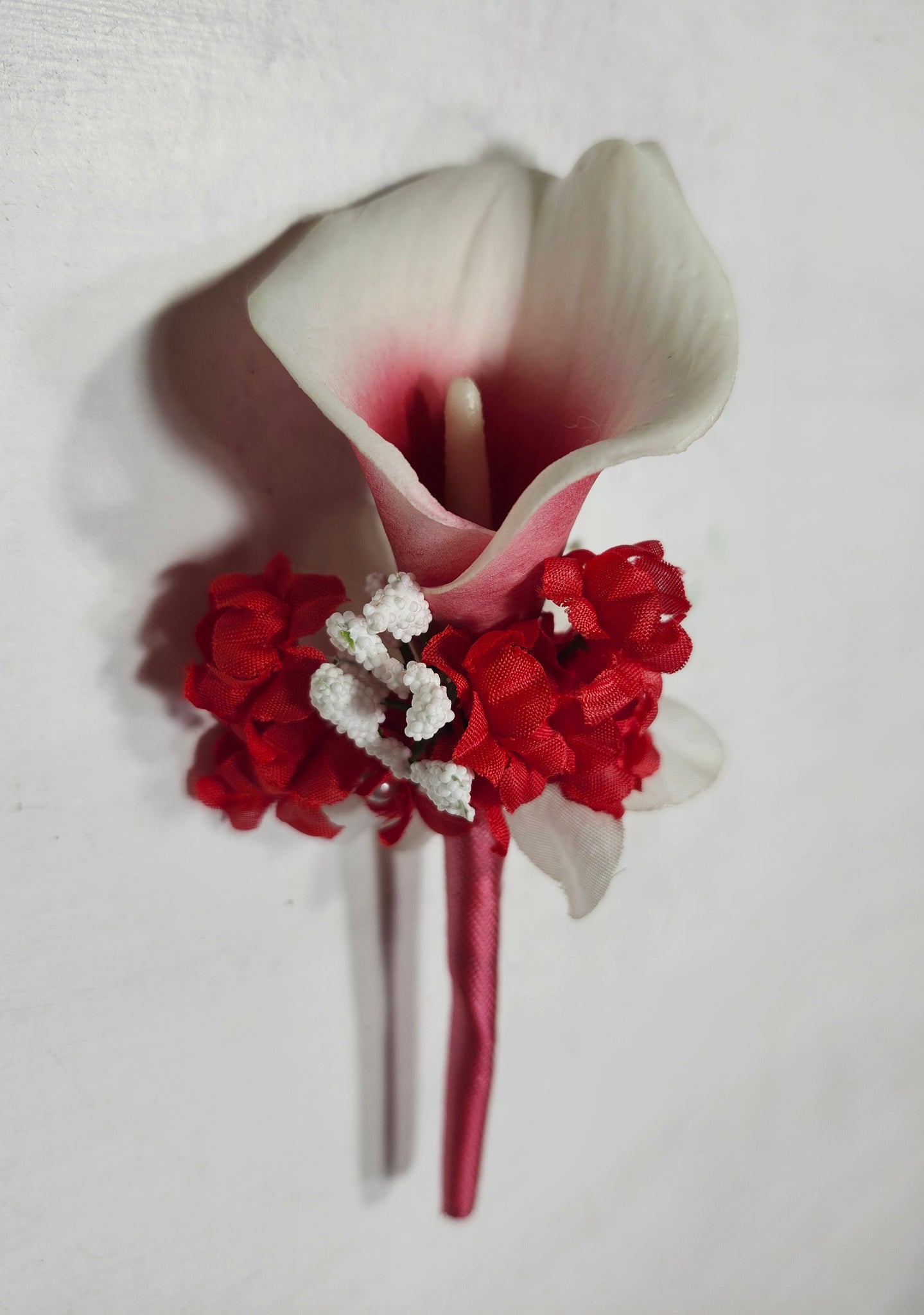 red roses white calla lilies bouquet Red White Calla Lily Bridal Wedding Bouquet Accessories – Bridal Wedding Bouquets