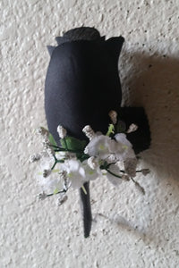 Black Ivory Rose Bridal Wedding Bouquet Accessories
