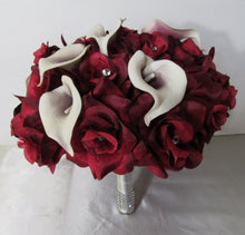 Load image into Gallery viewer, Burgundy Rose Calla Lily