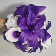 Load image into Gallery viewer, Purple White Rose Tiger Lily