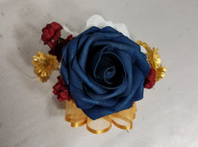 Load image into Gallery viewer, Burgundy Navy Blue Ivory Rose