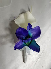Load image into Gallery viewer, Teal PurpleRoyal Blue Calla Lily Galaxy Orchid