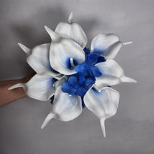 Load image into Gallery viewer, Royal Blue White Calla Lily