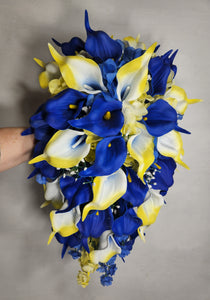 Yellow Royal Blue Calla Lily