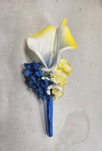 Load image into Gallery viewer, Yellow Royal Blue Calla Lily