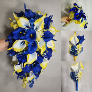 Yellow Royal Blue Calla Lily